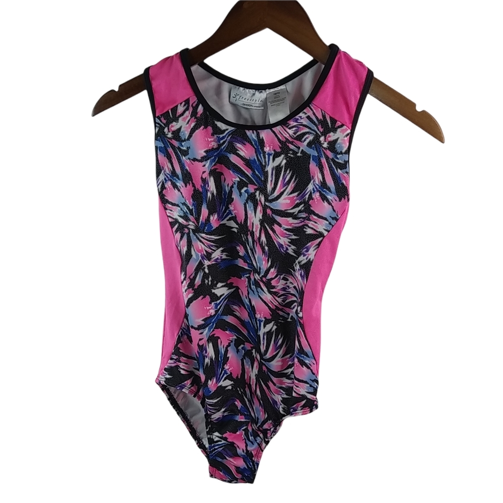 Danskin Freestyle 10 Pink Black One Piece
